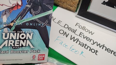 My first pack of Union Arena -Sword Art Online booster pack opening