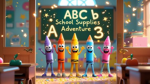 🎒 ABC School Supplies Song – A to Z with Zany Classroom Fun!