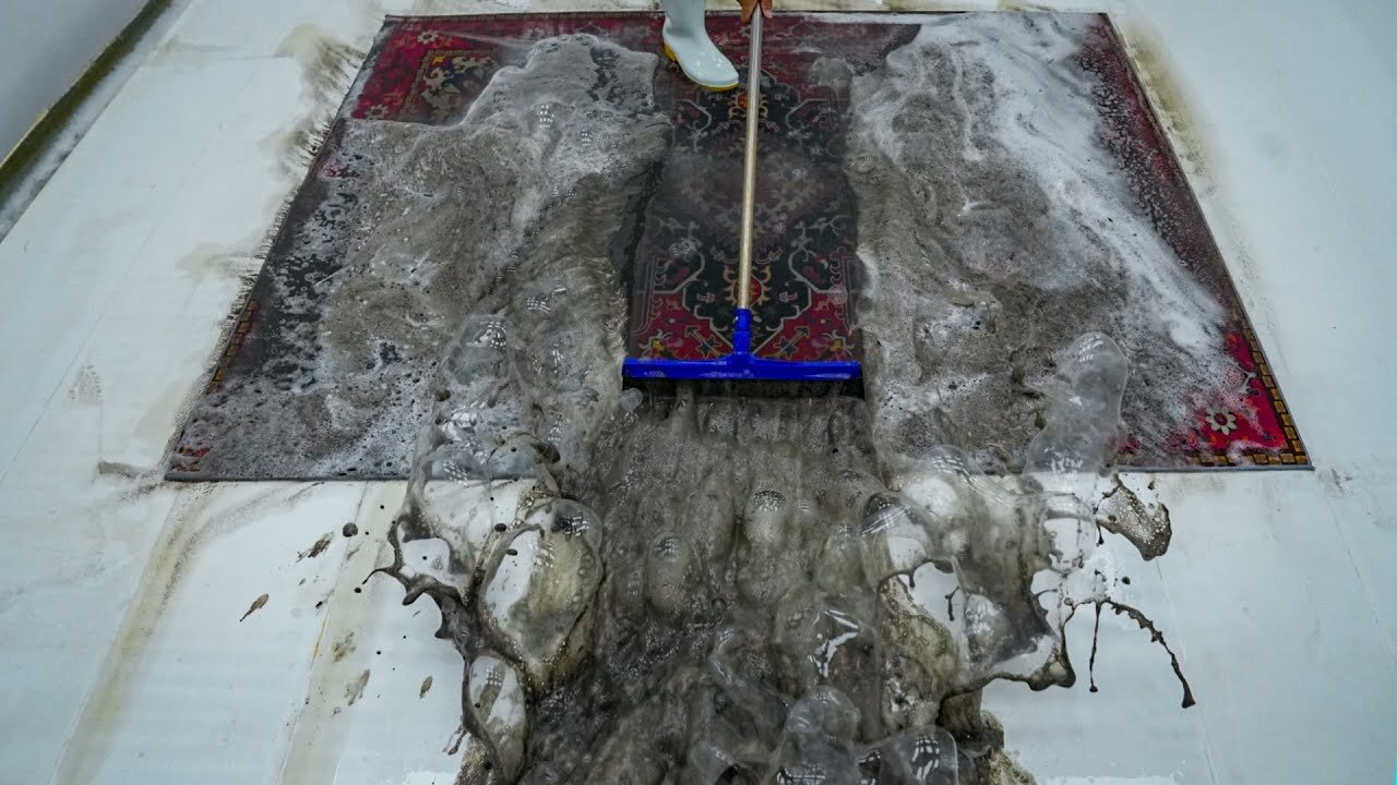 From Flood-Damaged To Beautifully Restored - Dirty Carpet Cleaning Satisfying ASMR