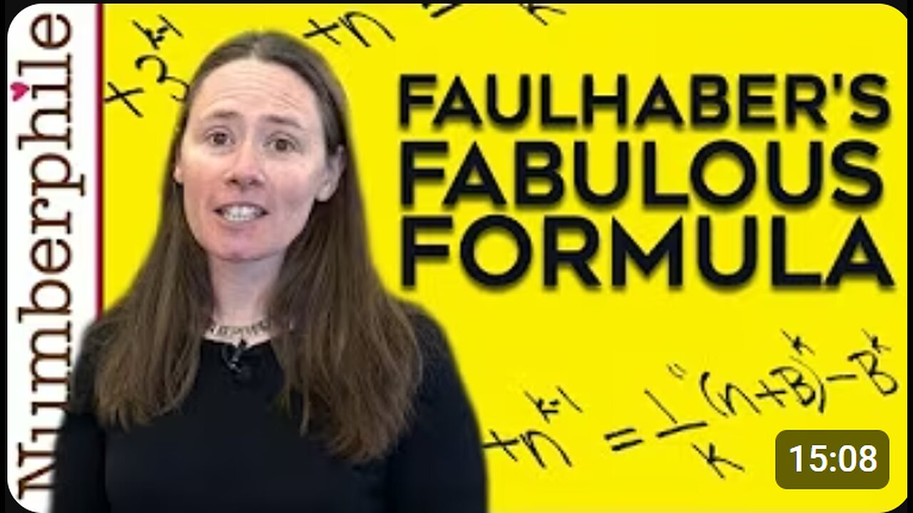 🧠✨ Faulhaber’s FABULOUS Formula Explained! | The Secret of Bernoulli Numbers 🔢📐