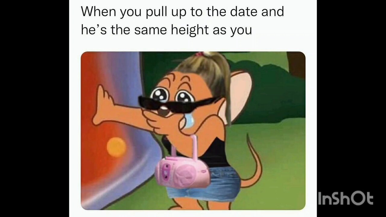 When you pull up to the date and he's the same height as you