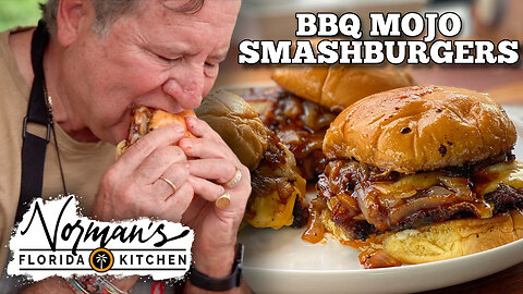 Chef Norman's BBQ Mojo Smashburgers on the Blackstone Griddle