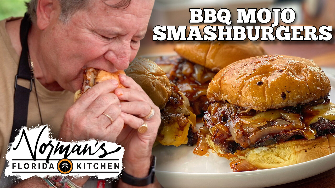 Chef Norman's BBQ Mojo Smashburgers on the Blackstone Griddle