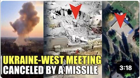 "Exclusive Footage: Aftermath of Russian Strike at Ukraine-West Military Meeting Place"