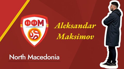 North Macedonian coach Aleksandar Maksimov