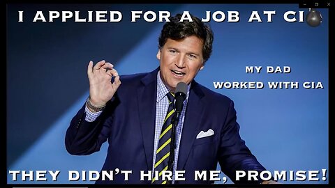 Tucker Carlson Exposed as a CIA Agent.
