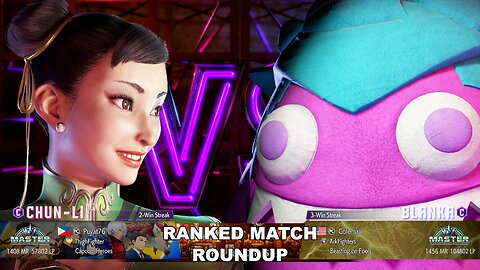 Kuya Kalbo SF6 Ranked Match Roundup. Chun Li Master Rank [Hori Fight Stick]