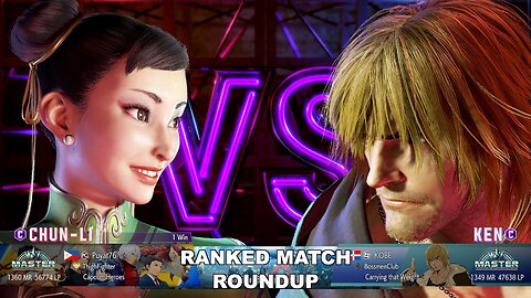 Kuya Kalbo SF6 Ranked Match Roundup. Chun Li Master Rank [Hori Fight Stick]