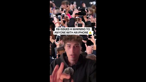 #IPhoneWarning from the FBI