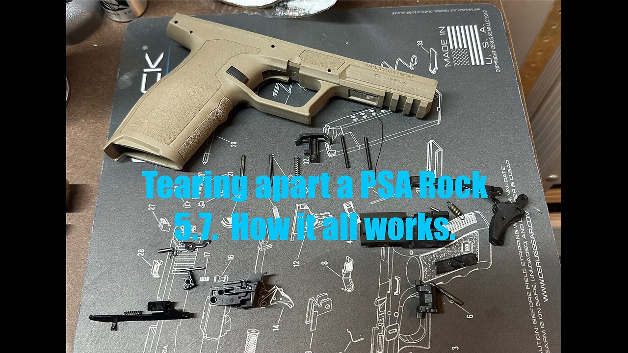 Palmetto State Armory Rock 5.7 Full Size: complete disassembly of frame parts & how it all works.
