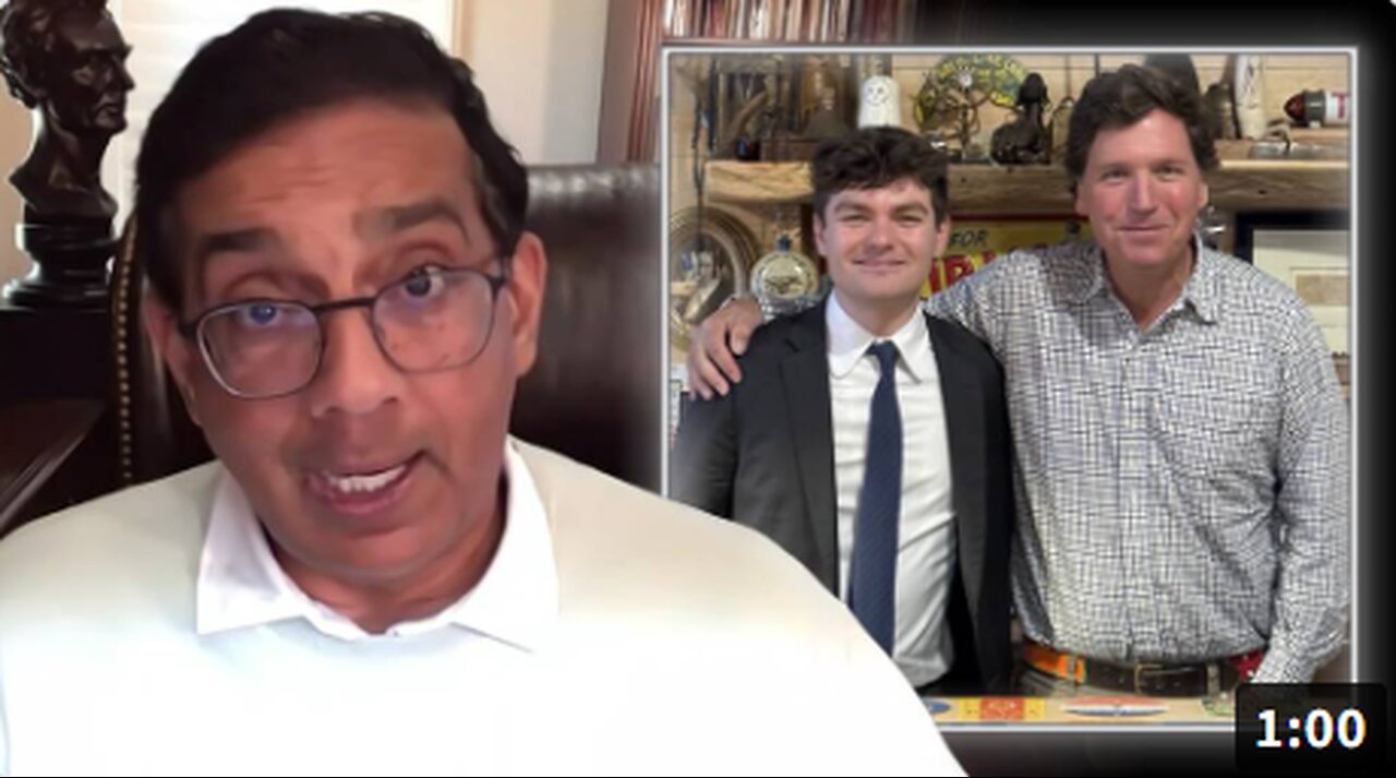 BREAKING EXCLUSIVE: Alex Jones Debates Dinesh D'Souza On American Zionists' Attempts To Demonize & Deplatform Tucker Carlson