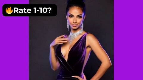 🔥 Rate This Purple Velvet Evening Dress 1-10? | Supermodel Luxury 4K