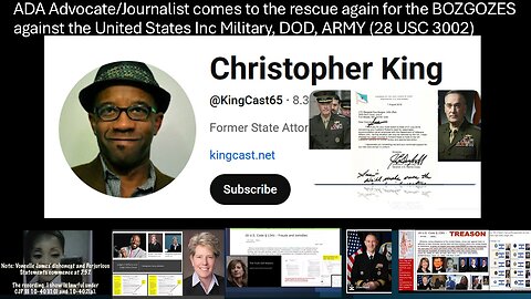 ADA ADVOCATE, JOURNALIST AND FORMER STATES ATTORNEY CHRIST KING ASK DOD/CORVIAS FOR ADA RA AGAIN!