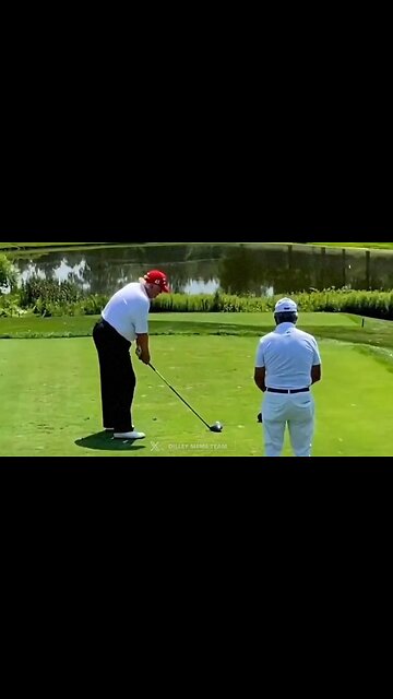 Damn, Trump is as good at golf as he is International Diplomacy and trade wars!