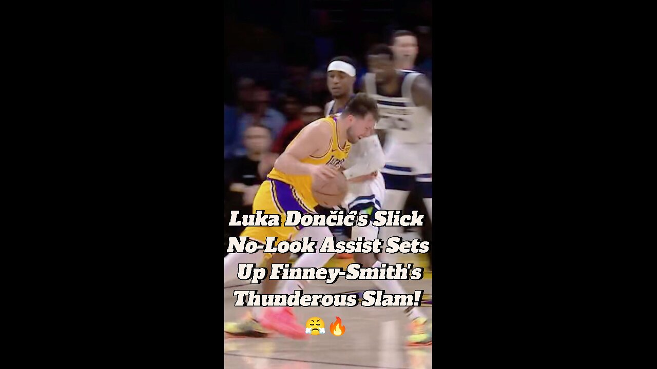 Luka Dončić's Slick No-Look Assist Sets Up Finney-Smith's Thunderous Slam! 😤🔥