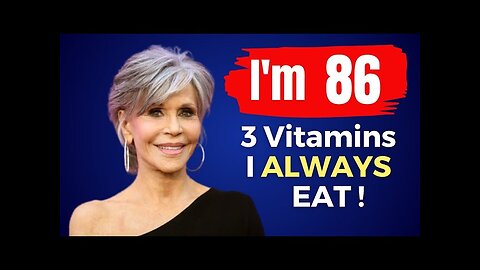 I EAT TOP 3 Vitamins & Don't Get Old 🔥 Jane Fonda (86) still looks 59 !