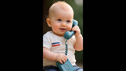 Cute baby calling papa