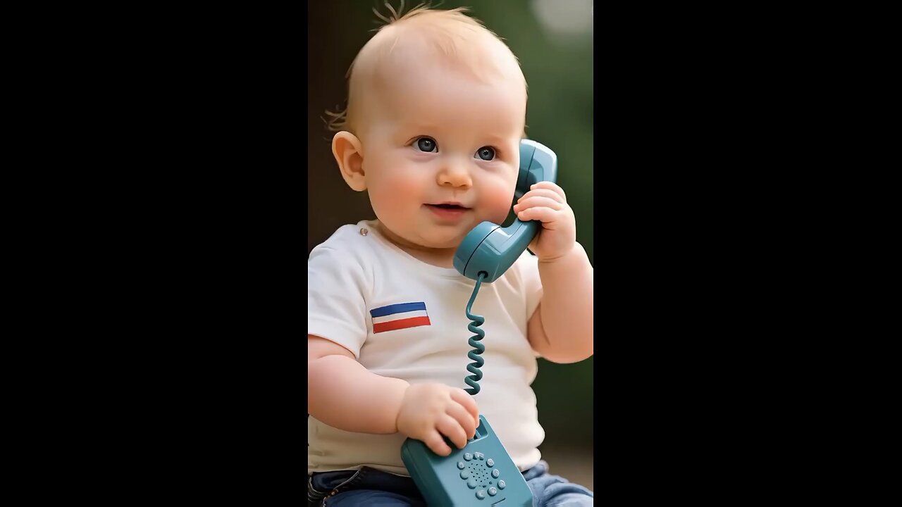 Cute baby calling papa