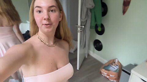Beautiful Girls Arina ✨ Cleaning My Room After Try On Haul 💋 4K HD