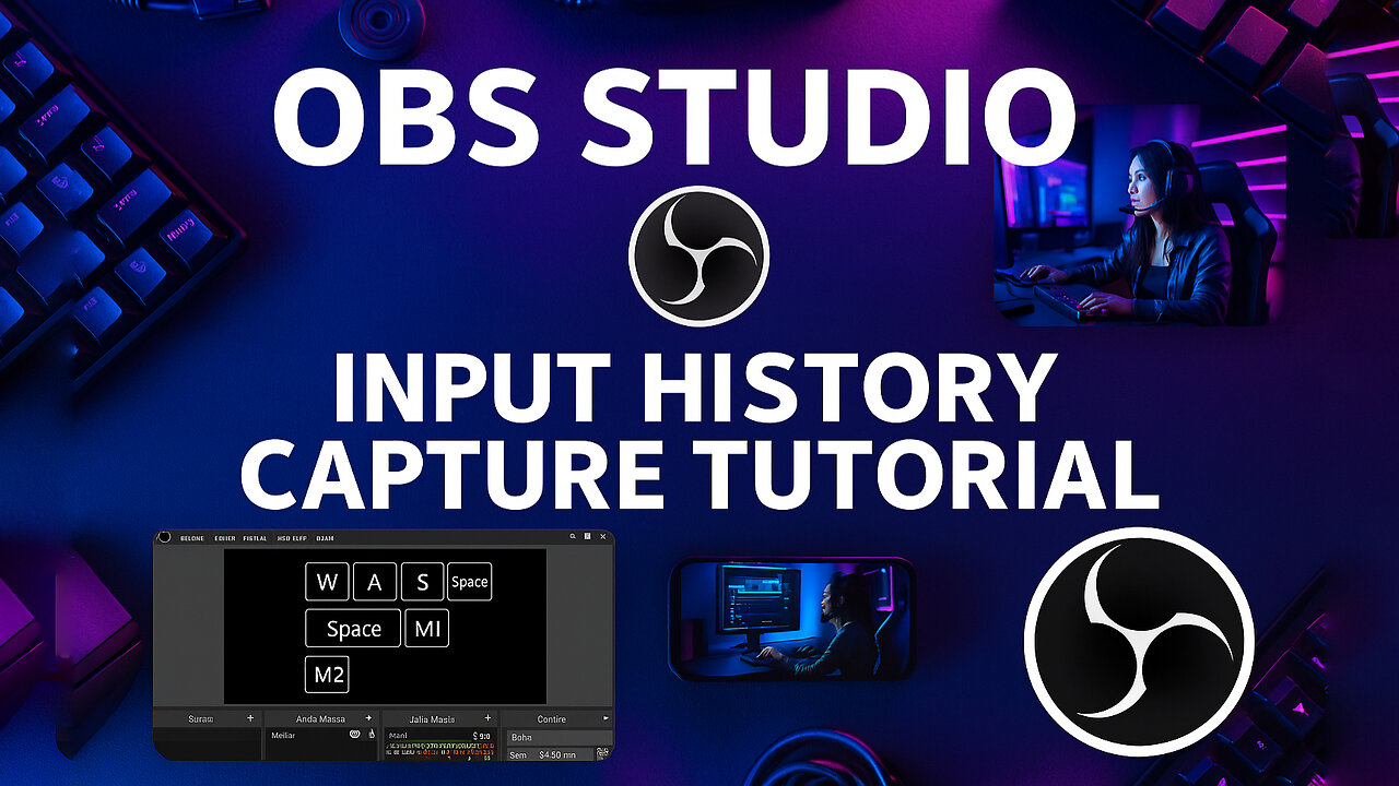 How to Capture Keystrokes & Video in OBS Studio (Input Overlay Plugin Tutorial)