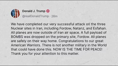 Brian Tyler Cohen ~ Trump's peaceful War on Iran