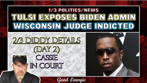The Following Program: First 1/3 of Show- Tulsi and Duggan; 2/3 Of Show Diddy Details (Day 2)