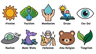 10 scioccanti religioni nel mondo che non sapevi esistessero! DOCUMENTARIO Dall'adorazione del sole dell'Atonismo al ricostruzionismo politeista pagano delle tradizioni greche dell'Ellenismo.scoprite le credenze,i rituali e le storie