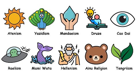 10 scioccanti religioni nel mondo che non sapevi esistessero! DOCUMENTARIO Dall'adorazione del sole dell'Atonismo al ricostruzionismo politeista pagano delle tradizioni greche dell'Ellenismo.scoprite le credenze,i rituali e le storie