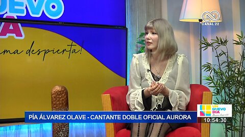 Pía Álvarez doble oficial de Aurora