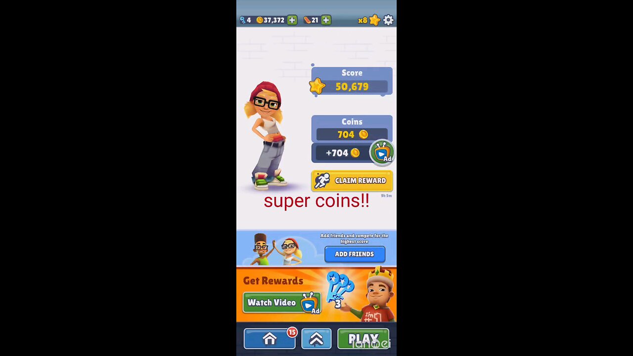 gamer girl _Subway surf