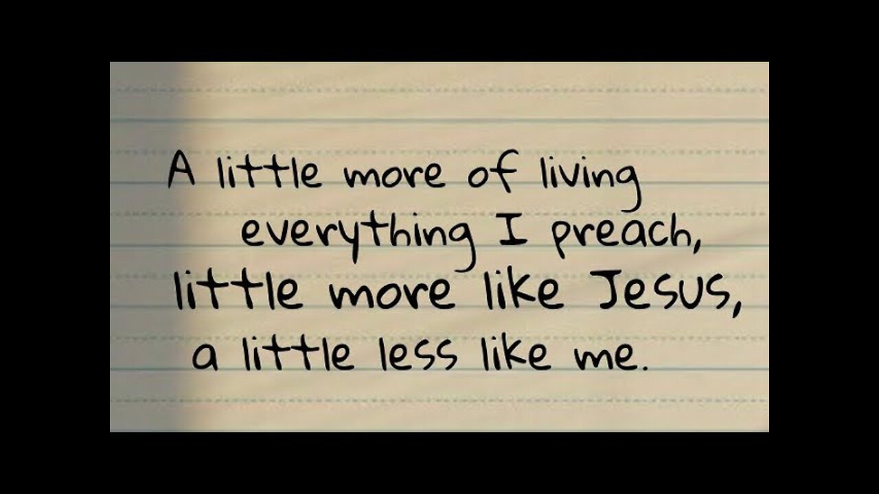 "Less Like Us, and More Like Jesus" 4-13-25