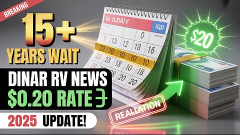 Dinar Holders' 15+ Year Wait Ends – $0.20 Revaluation on the Horizon! 💥 IQD Today News