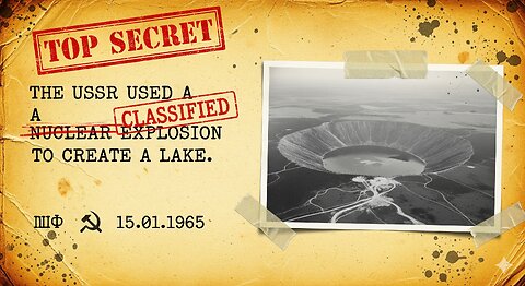 NUCLEAR explosion for CREATE LAKE in USSR