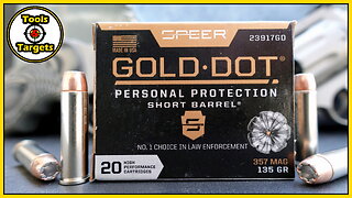 SHORT & SWEET?...Speer Gold Dot .357 MAG Short Barrel Self-Defense AMMO Ballistic Gel Test & Review!