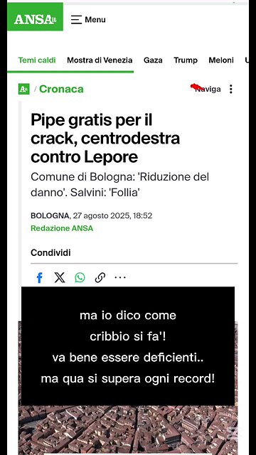 la notizia del giorno