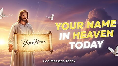 God Says: Your Name Was Mentioned In Heaven Today | God Message Today | God's Message Now