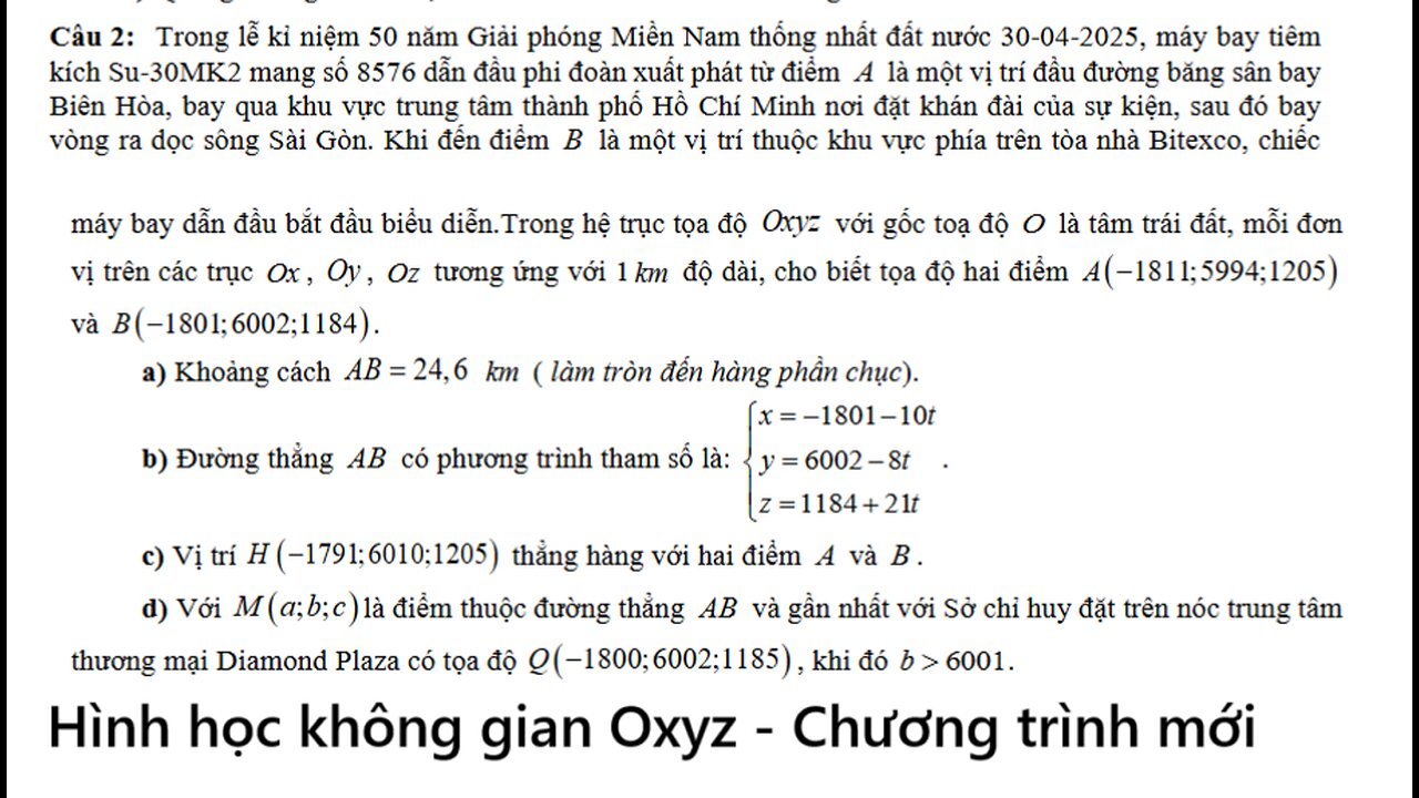 THPT Phan Đình Phùng – Hà Nội Trong lễ kỉ niệm 50 năm Giải phóng Miền Nam