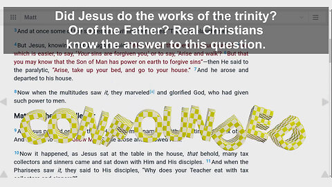 Rude Arrogant Trinitarian Gets Confounded And Educated - Did Jesus Do The Works Of The Trinity?