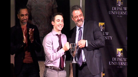 April 29, 2019 - Liam Byrnes Receives DePauw University's Walker Cup