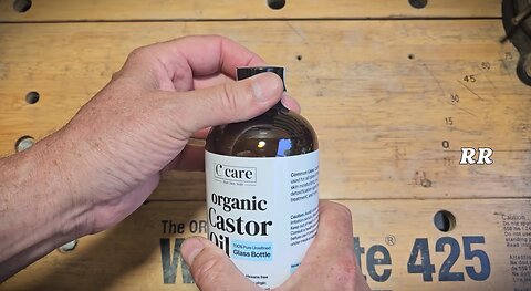 Castor Oil 100% Pure Organic Cold Pressed Unrefined Glass Bottle