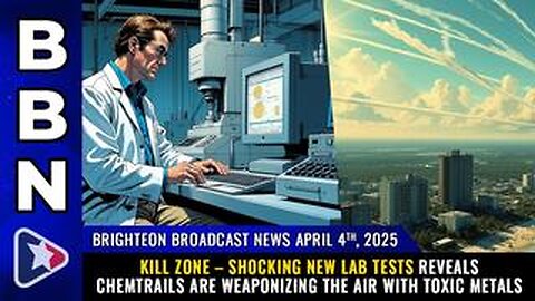 BBN, Apr 4, 2025 – KILL ZONE – Shocking new lab tests reveals CHEMTRAILS are weaponizing the air...