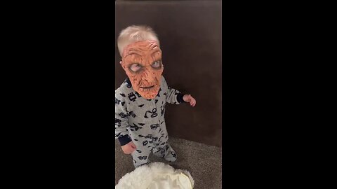 Baby Scares His Sister