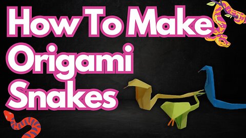 How to Make a Snake with Paper | Easy Origami Snake Craft
