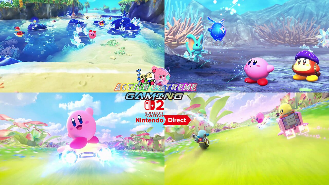 The Nintendo Switch 2 Launch Party Direct is now in Full Session - 2 Times DOuble the Kirby Star Power with a Port of "Kirby and the Forgotten Land" and a New "Kirby Air Riders"