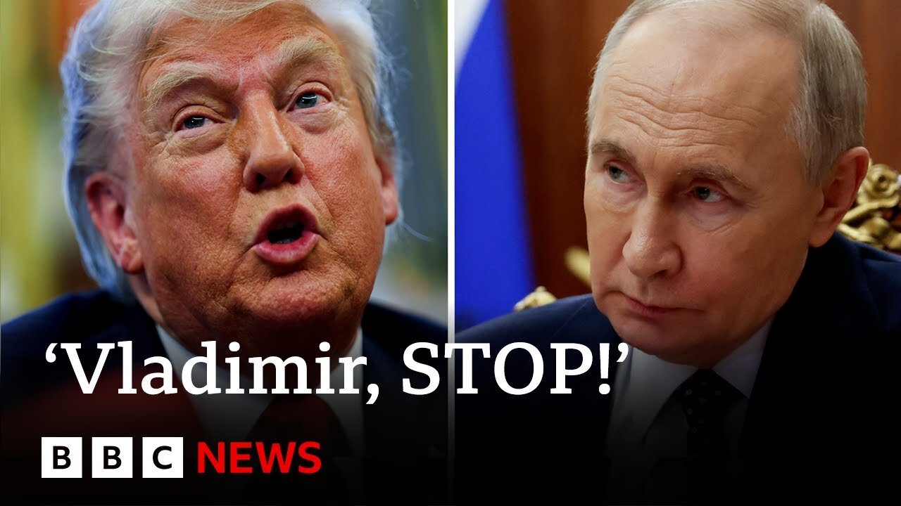 President Trump says he is 'not happy' with deadly Russian strikes on Ukraine | BBC News