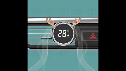 Car Freshener with Smart Temperature Display for The Whole Car