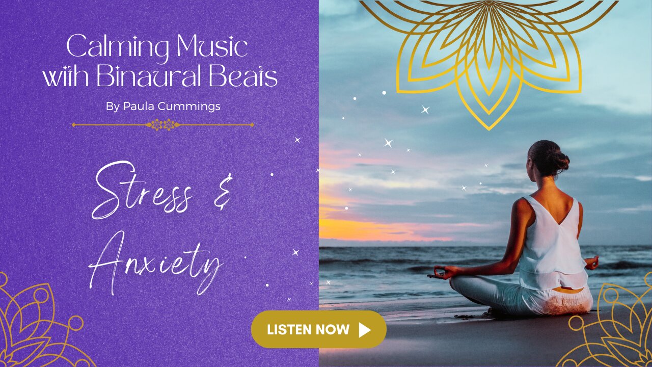 Calming Music with Binaural Beats | 8hrs of Stress & Anxiety Relief