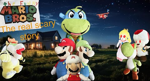 The funny mario bros movie. a real scary story trailer