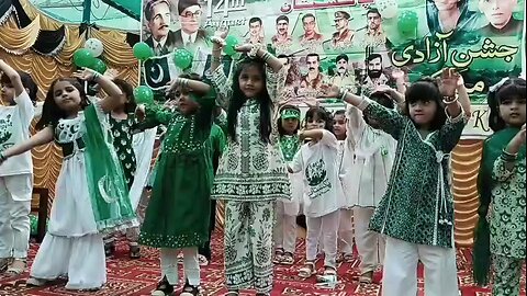 cute kids on 14 august celebrating