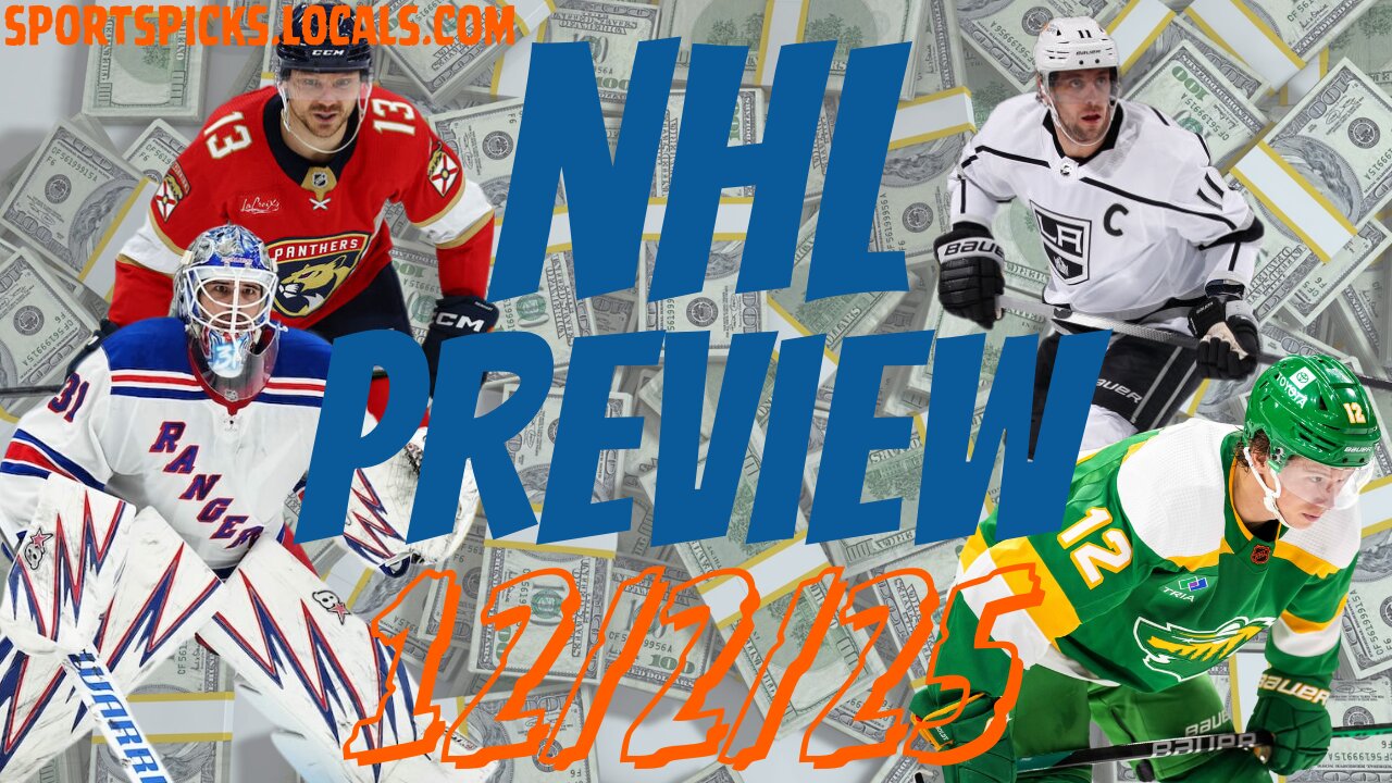 NHL Betting Preview - 12/2/25